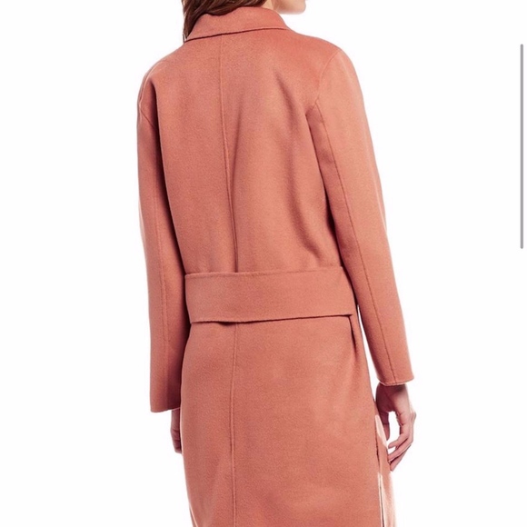 NEW!!!   Notch Collar Long Wool Jacket Coat - Picture 3 of 6